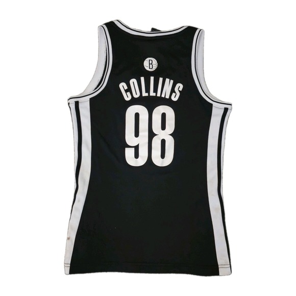 adidas Tops - Adidas Brooklyn Nets Jason Collins #98 Black/White NBA Basketball Jersey S